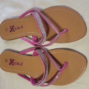 Zuka Bling Thong Sandals